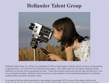 Tablet Screenshot of hollandertalent.com